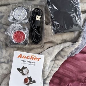 NEW Bike lights & seat cover